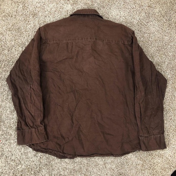 Men’s Vintage Brown Dickies Button Down Shirt - Picture 2 of 3